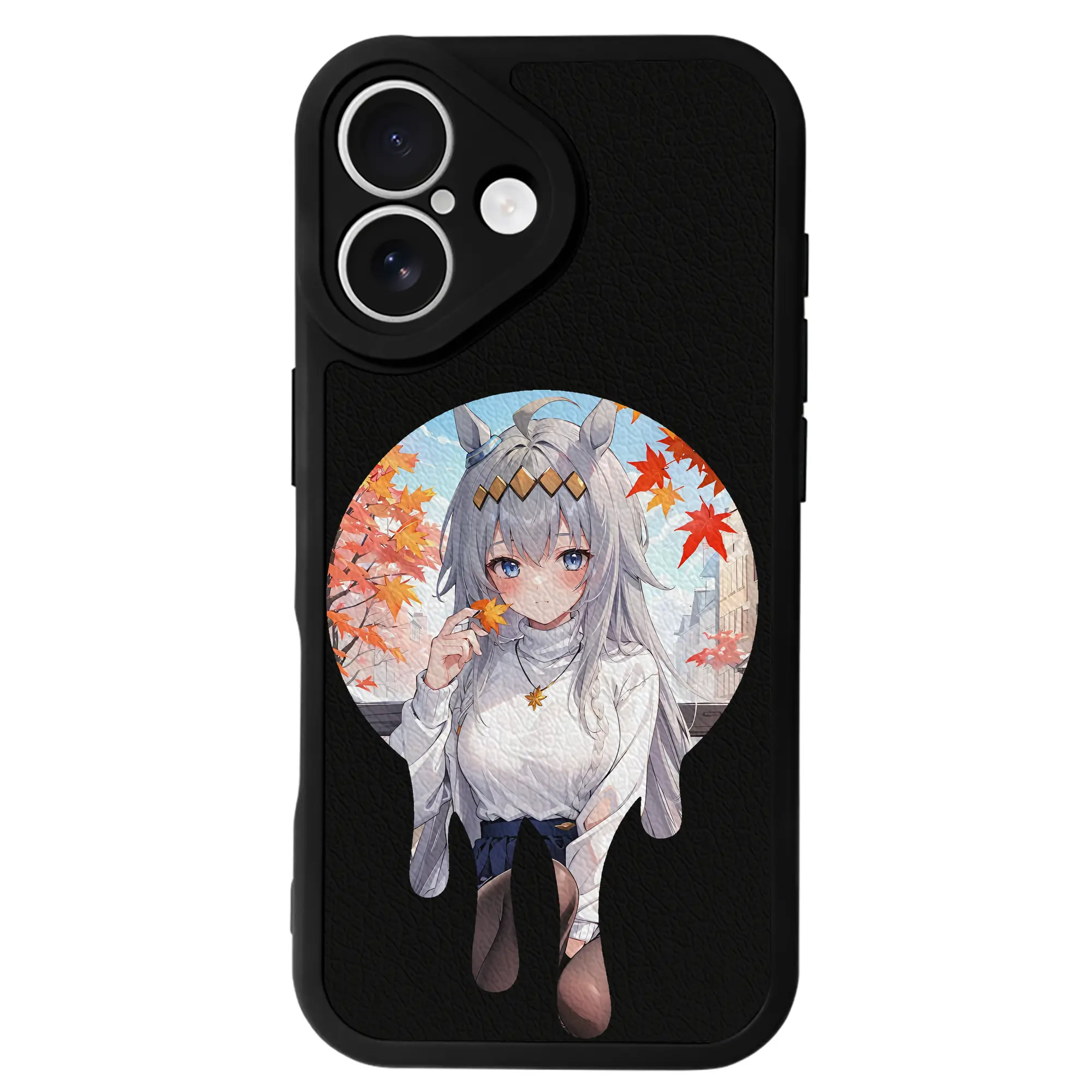 ウマ娘 プリティーダービー グッズ オグリキャップ - IPhone 16シリーズ対応 ・ シリコンスマホケース ・ レザー調 ・ 高精度フィット ・ 耐衝撃 ・ ワイヤレス充電対応 ・ 精密カット